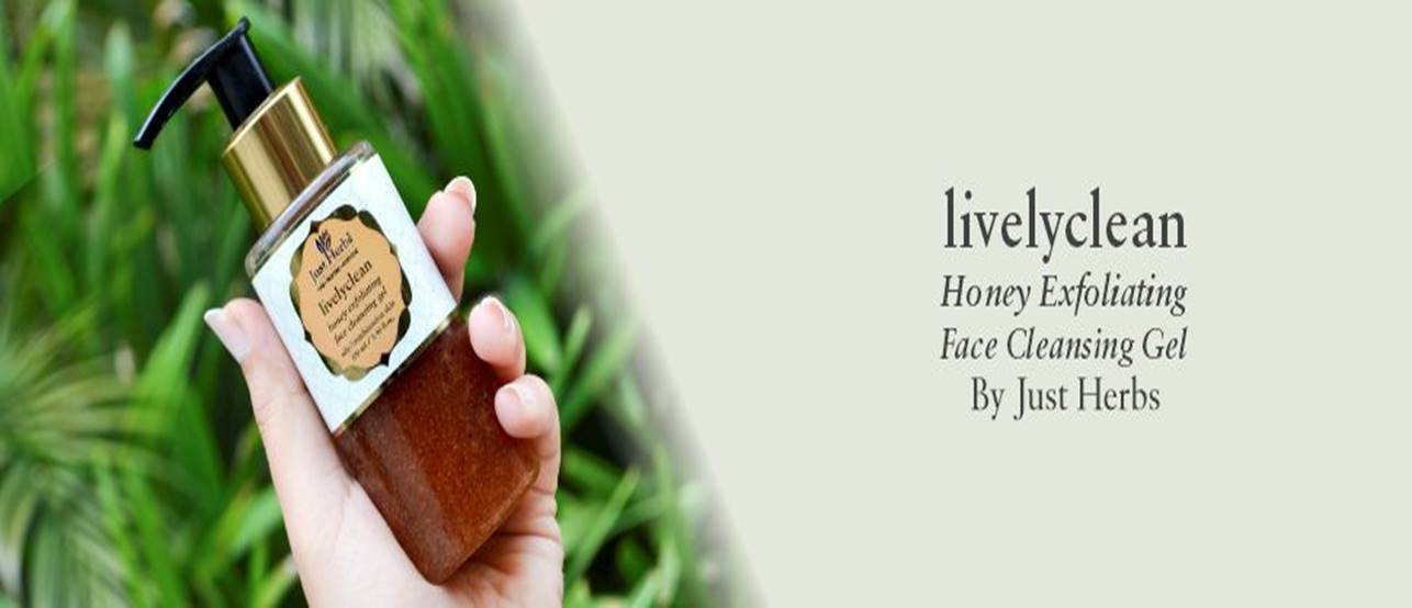 Buy Just Herbs Livelyclean Honey Exfoliating Face Cleansing Gel (100 ml