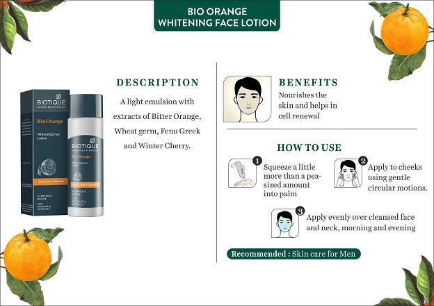 biotique moisturizer for men