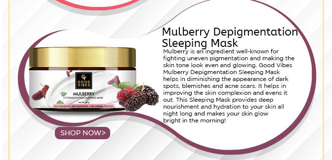 good vibes mulberry sleeping mask