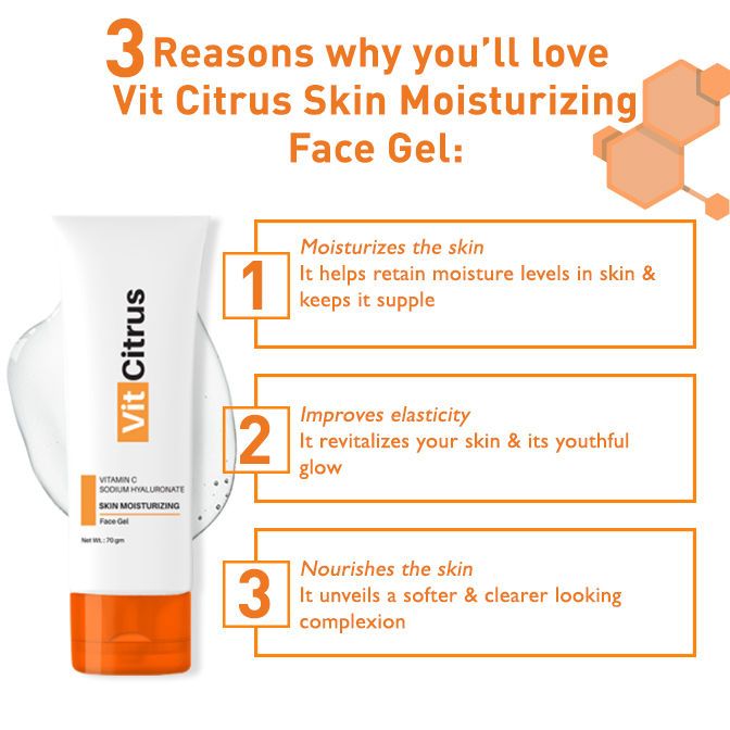Buy Vit Citrus Vitamin C Sodium Hyaluronate Skin Moisturizing Face Gel