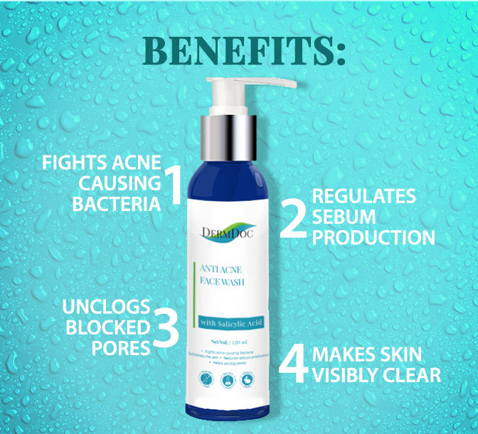 Buy DermDoc Anti Acne Face Wash with Salicylic Acid (200 ml) Online