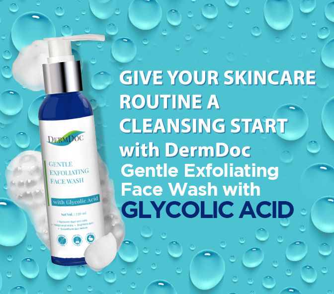Buy DermDoc Gentle Exfoliating Face Wash with Glycolic Acid (120 ml