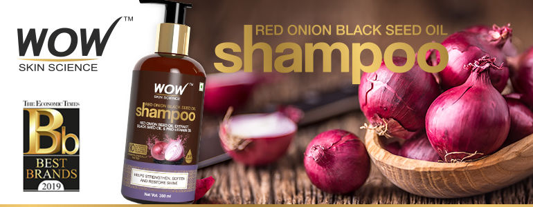 WOW Skin Science Red Onion Black Seed Oil Shampoo