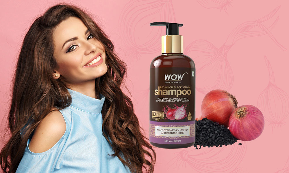 WOW Skin Science Red Onion Black Seed Oil Shampoo