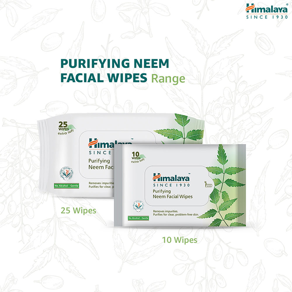 Buy Himalaya Purifying Neem Facial Wipes 25's Online Purplle