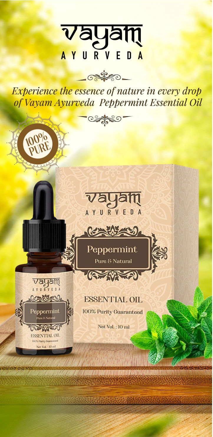 Buy Vayam Ayurveda 100 Pure Peppermint Essential Oil (10 ml) Online