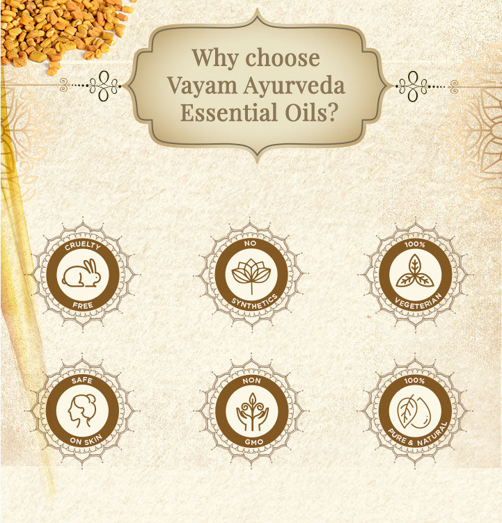 Buy Vayam Ayurveda 100 Pure Fenugreek Essential Oil (10 ml) Online