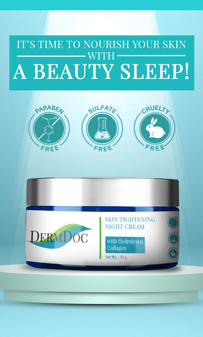 Buy DermDoc Skin Tightening Night Cream with Hydrolyzed Collagen (60 g