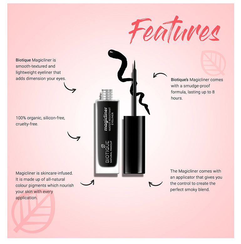 Buy Biotique Natural Makeup Magicliner Water Resistant Eyeliner