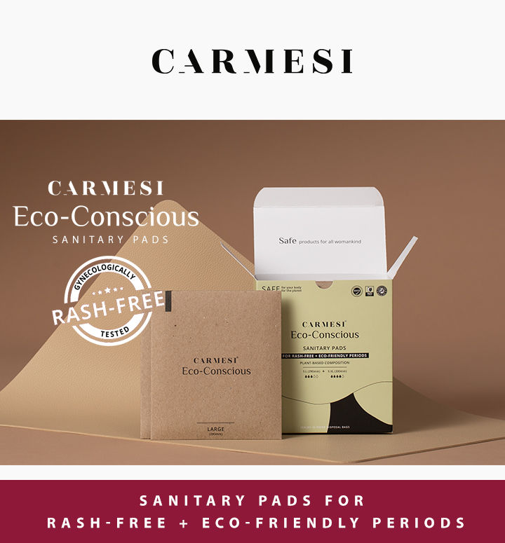 Carmesi Eco-Conscious Sanitary Pads (15 Large + 15 XL)