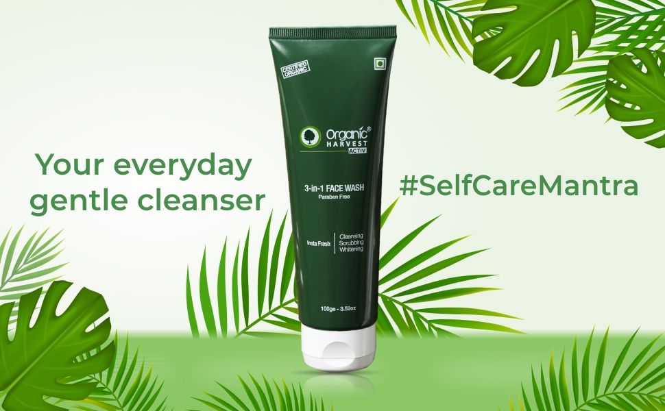 Buy Organic Harvest 3In1 Face Wash (100 ml) Online Purplle