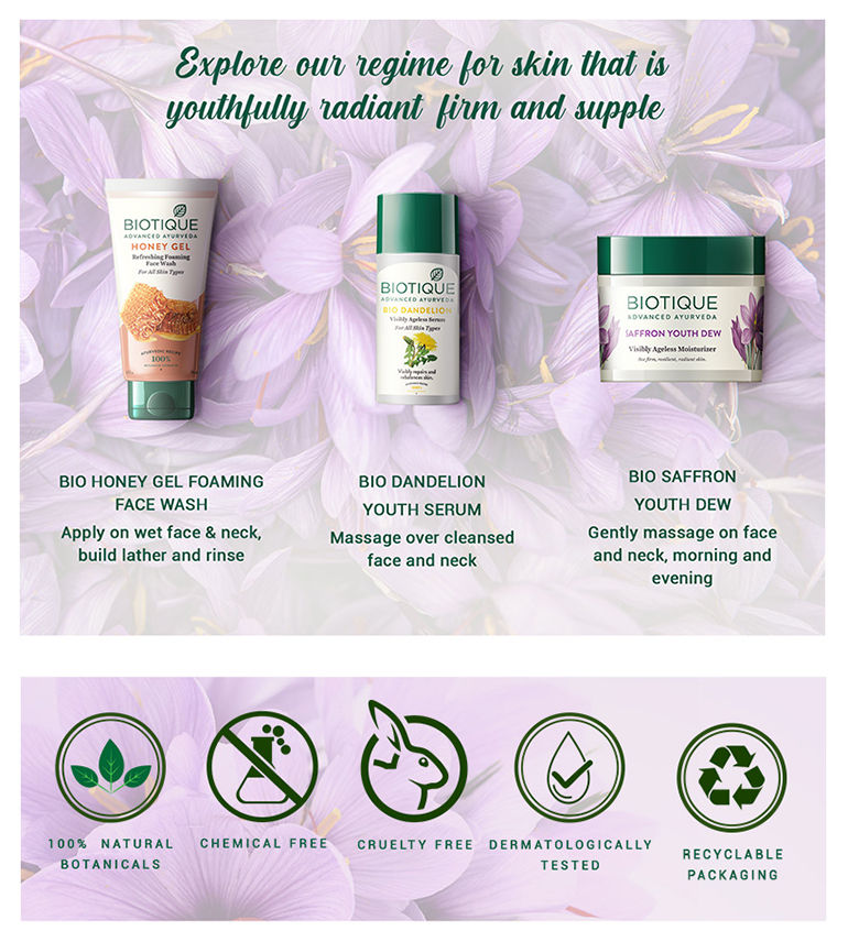 biotique advanced ayurveda bio saffron youth dew
