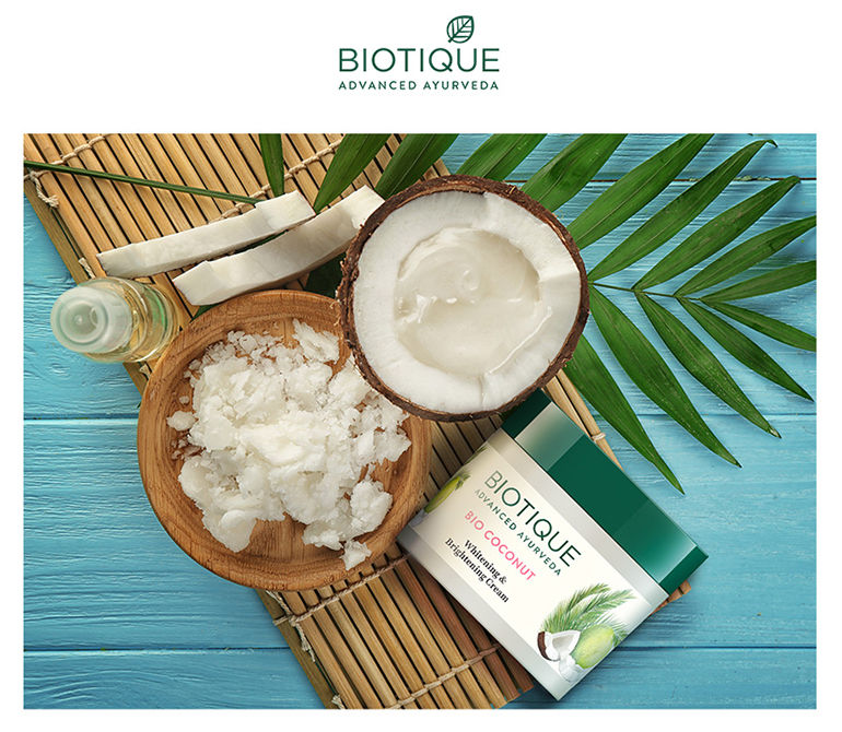 Biotique Coconut Brightening Instant Glow Cream 50 g