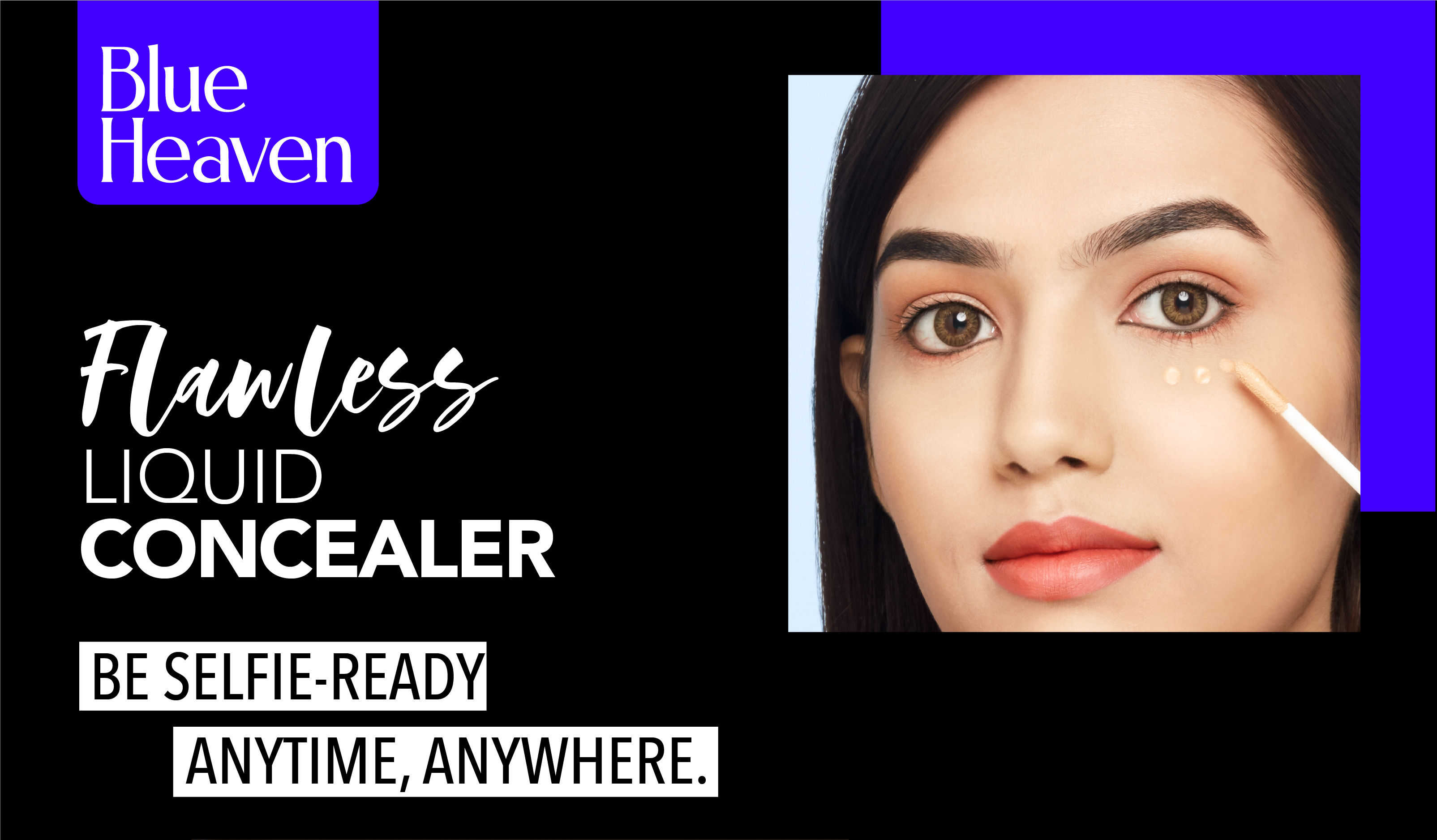 Buy Blue Heaven Flawless liquid concealer Honey,301 Online Purplle