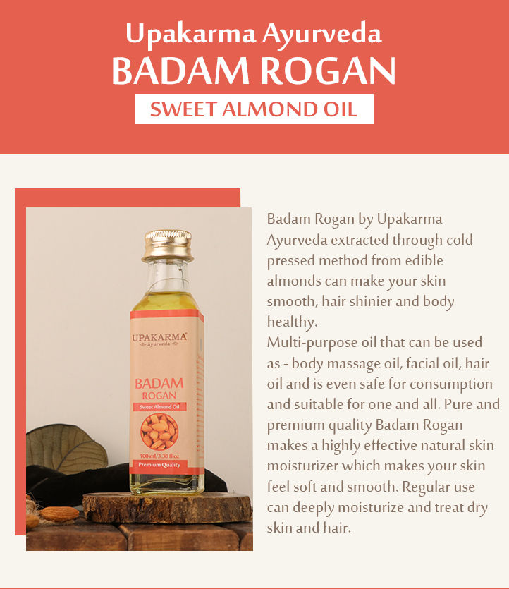 Buy UPAKARMA Ayurveda Natural Cold Pressed Sweet Almond Oil, Badam ...