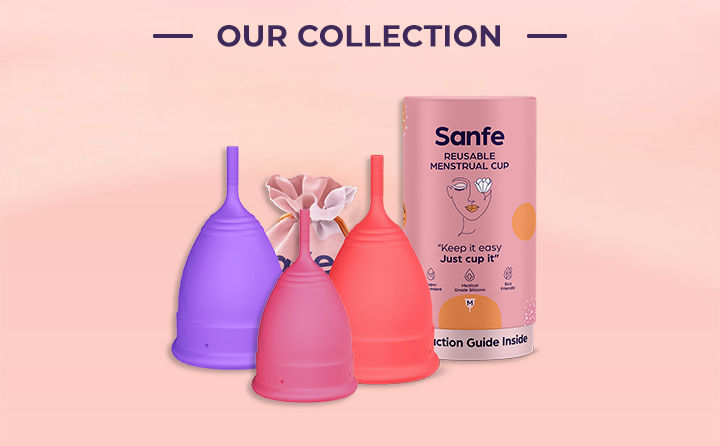 Buy SANFE REUSABLE MENSTRUAL CUP WITH NO RASHES LEAKAGE OR ODOR - PREMIUM  DESIGN FOR WOMEN - LARGE Online & Get Upto 60% OFF at PharmEasy