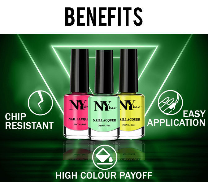 NY Bae Brighten up your' 'gram Nail Lacquer Neon Yellow 5