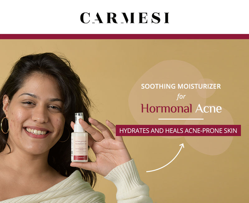 Carmesi Soothing Moisturizer for Hormonal Acne Natural Salicylic Aci
