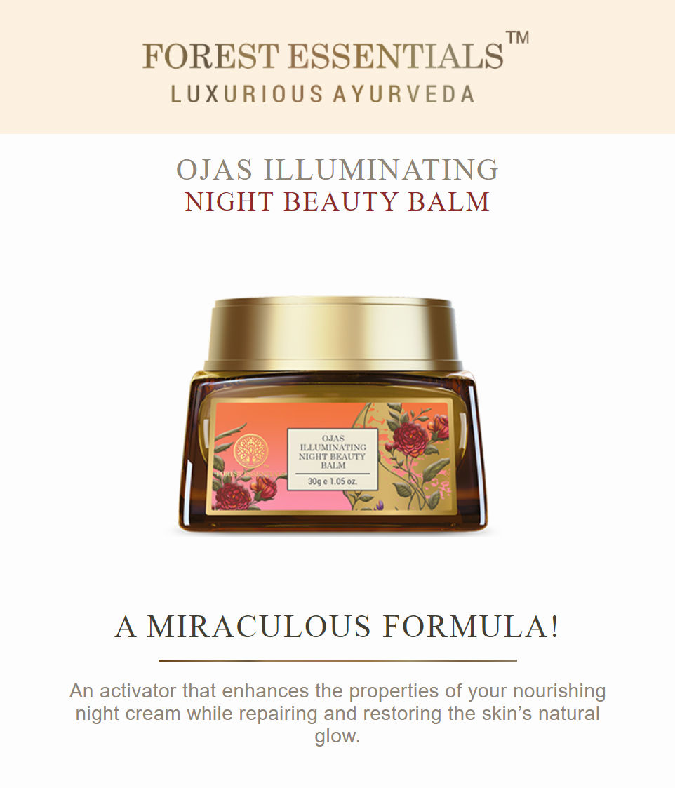 Forest Essentials Ojas Illuminating Night Beauty Balm, 15 gms