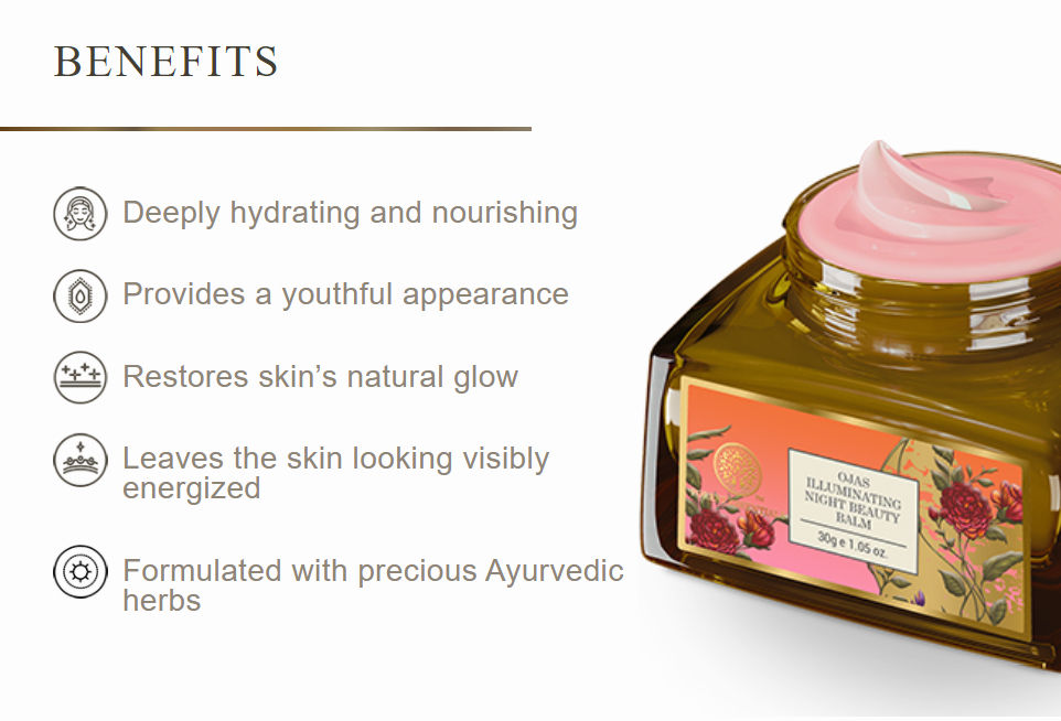 Forest Essentials Ojas Illuminating Night Beauty Balm, 15 gms