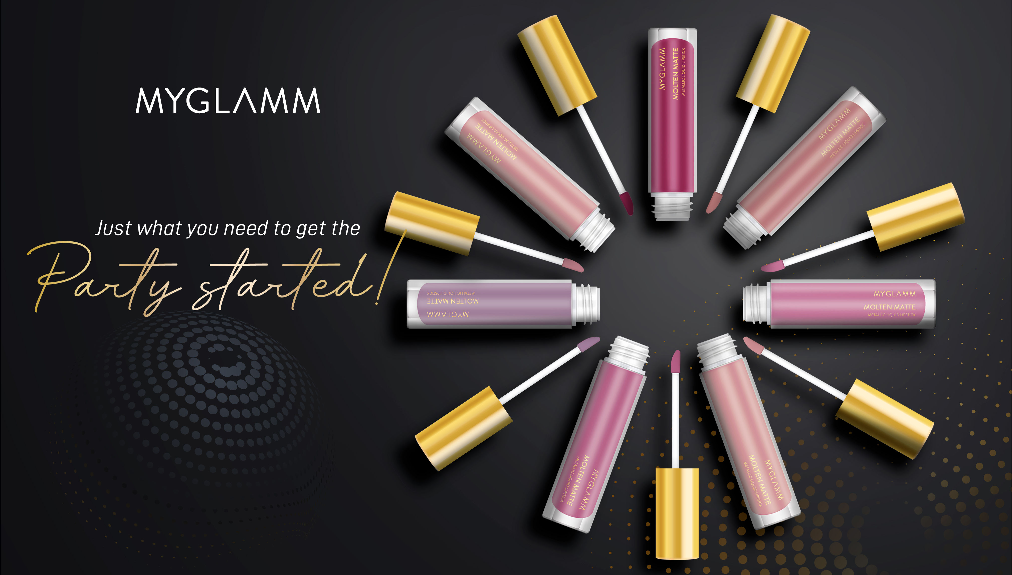 myglamm molten matte metallic liquid lipstick