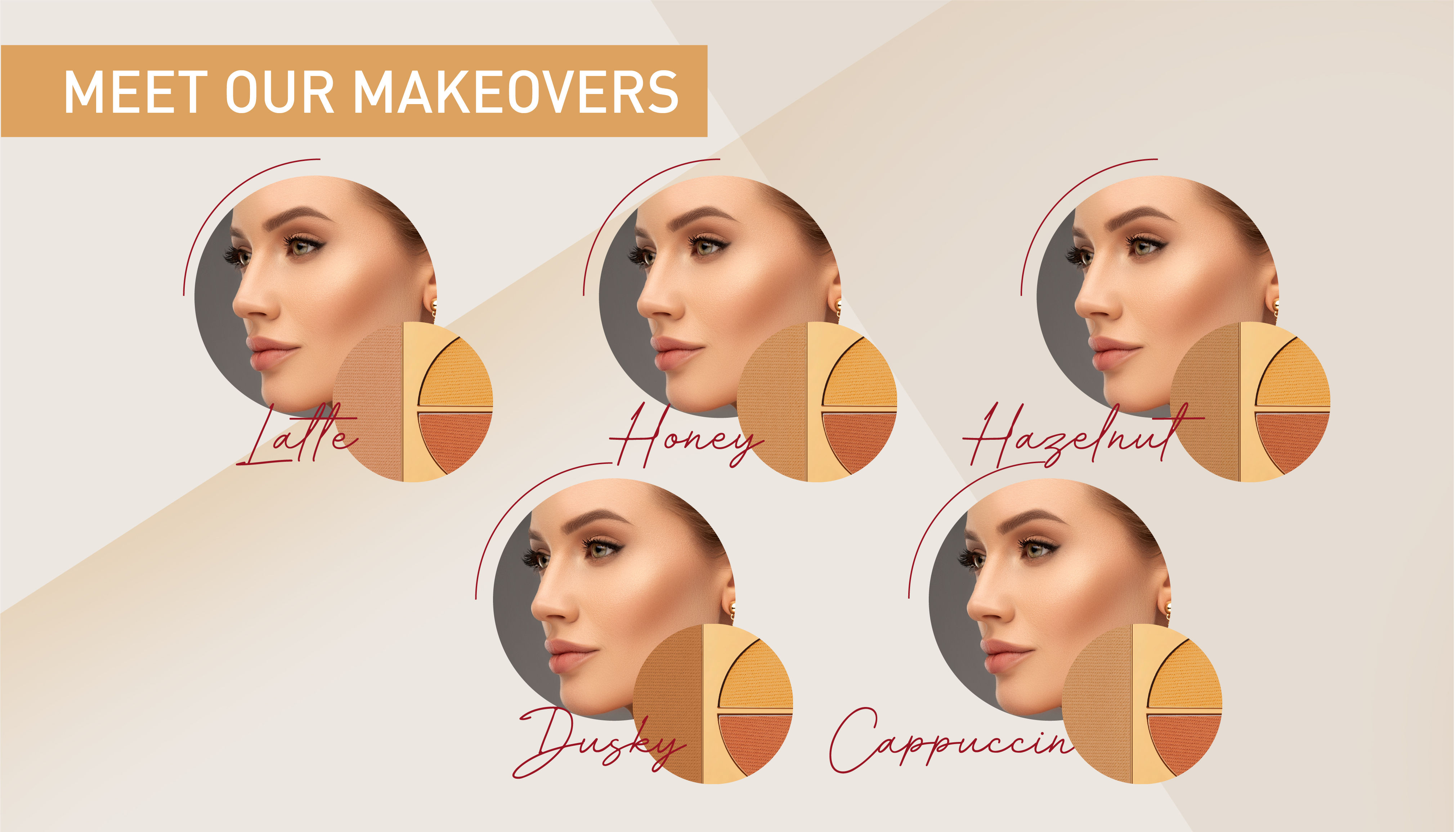 Myglamm Total Makeover Ff Cream Foundation Palette Dusky