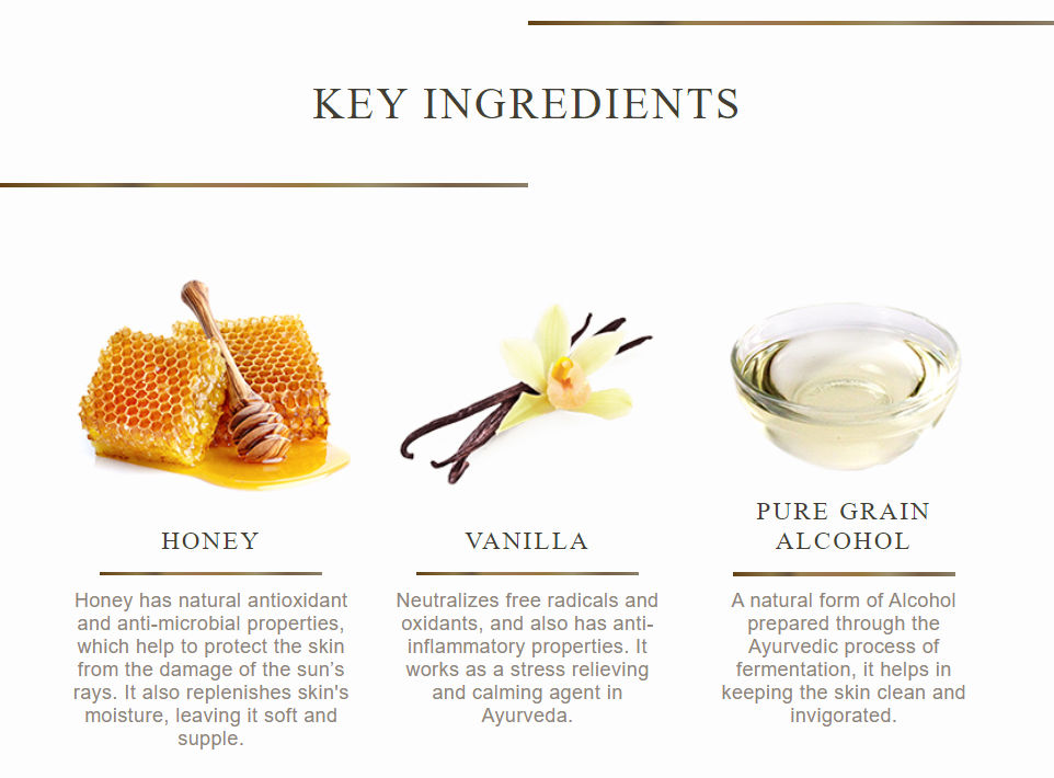 Forest Essentials Fragrant Body Mist Honey Vanilla | Aloe Vera juice infused Perfume Spray to keep Skin Scented & Hydrated Through the Day