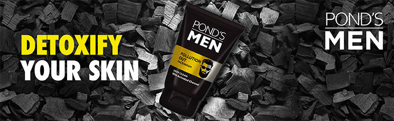 Buy Pond S Men Pollution Out Activated Charcoal Deep Clean Facewash 50 G Online Purplle