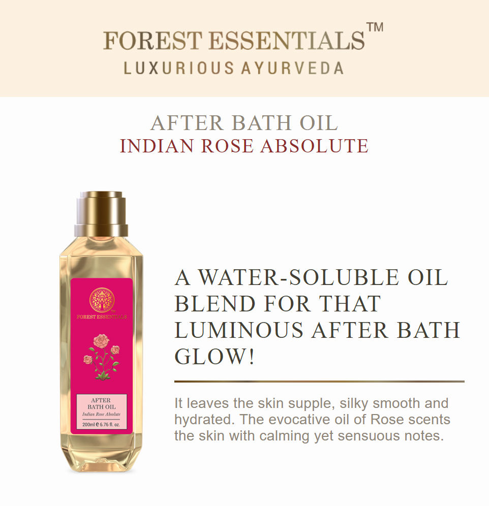 Forest Essentials After Bath Oil Indian Rose Absolute 130 ml