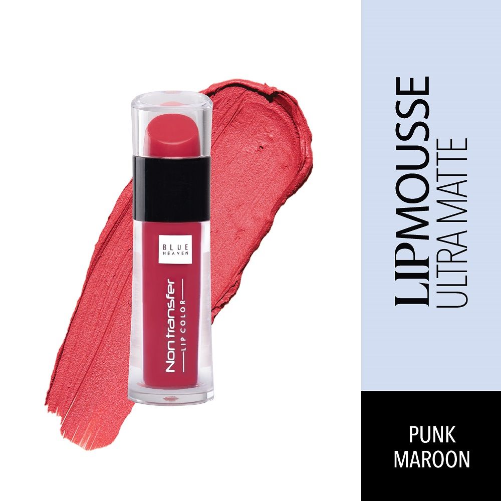 blue heaven liquid lipstick punk maroon