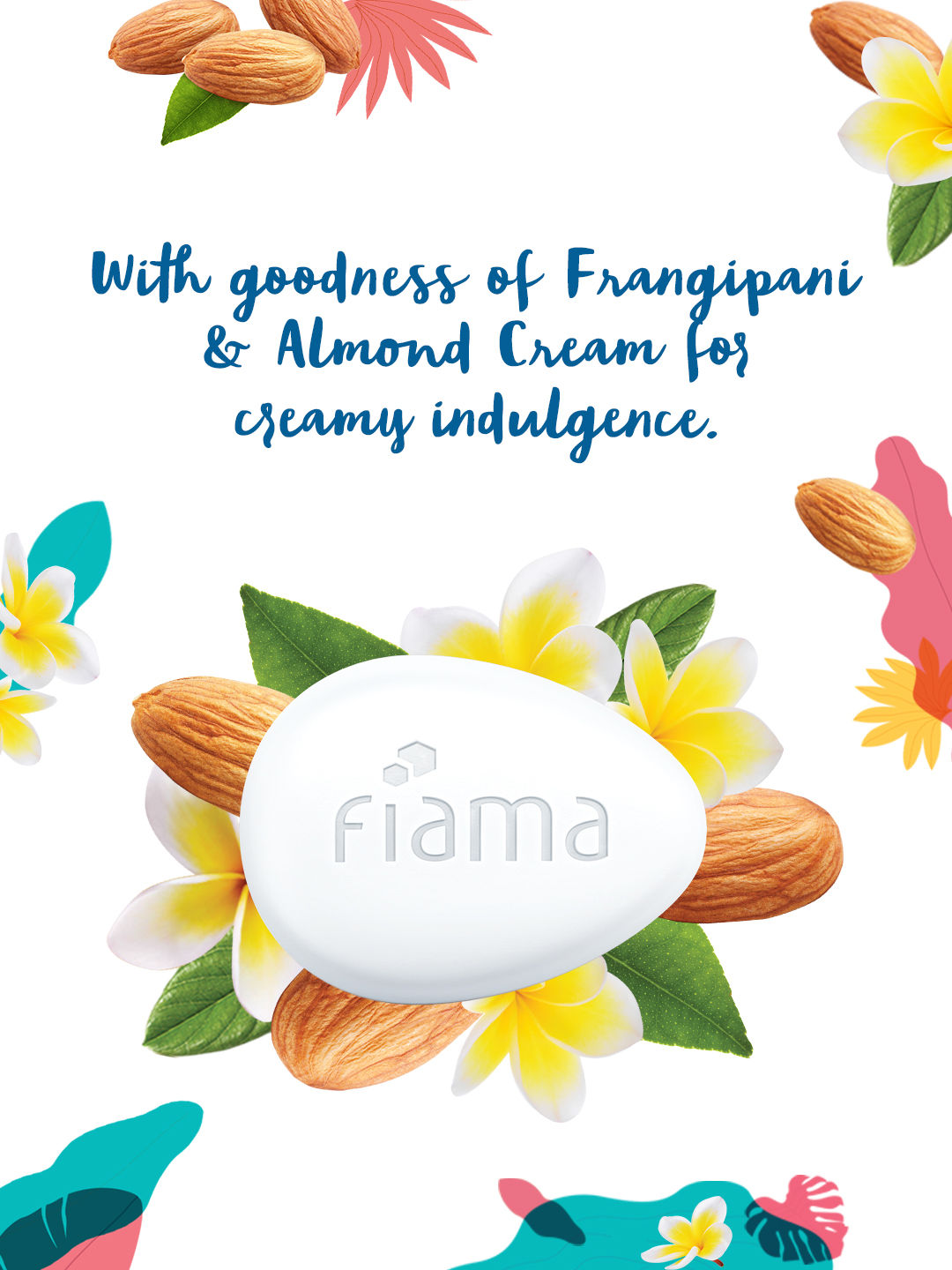 Fiama Gel Creme Moisturising Bar Frangipani And Almond Cream For Creamy Indulgence 125 G 4881