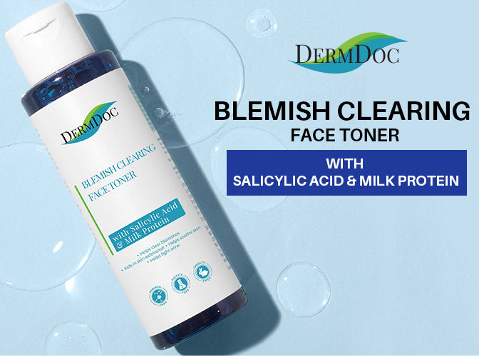 Buy DermDoc Blemish Clearing Face Toner With Salicylic Acid & Milk