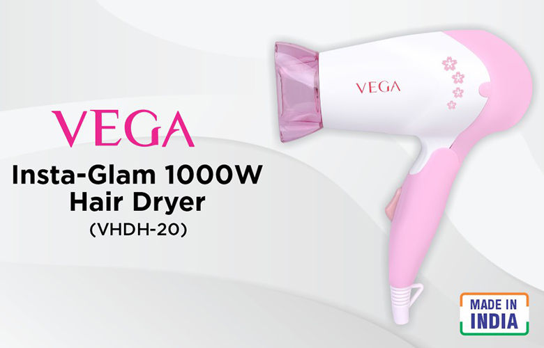 VEGA Blooming Air 1000 Hair Dryer VHDH05  VEGA Paddle Brush E18PB