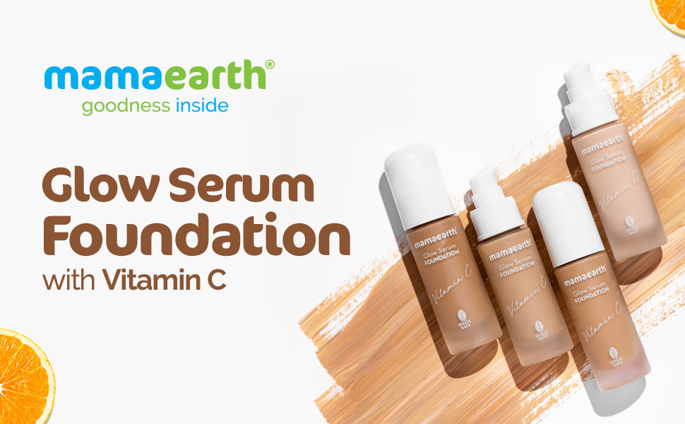 Mamaearth Glow Serum Foundation With Vitamin C Turmeric For Hour