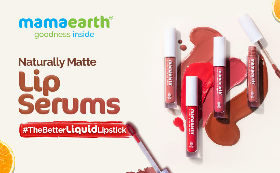 Naturally Matte Lip Serum Matte Liquid Lipstick with Vitamin C & E