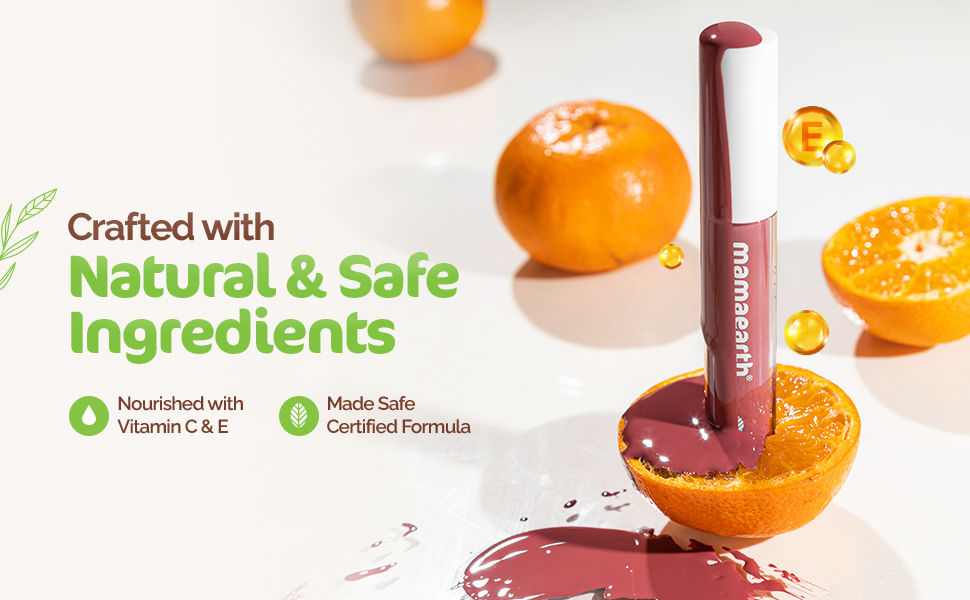 Naturally Matte Lip Serum Matte Liquid Lipstick with Vitamin C & E