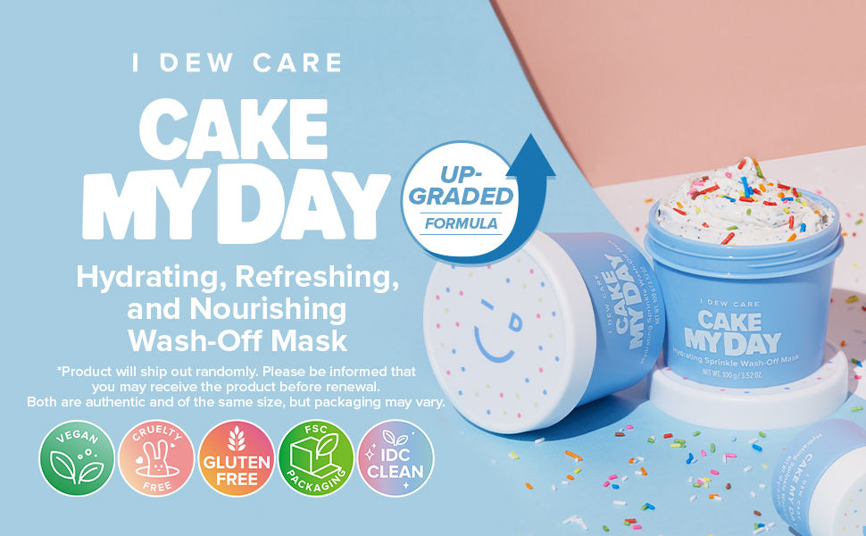 I DEW CARE CAKE MY DAY, Hydrating Sprinkle Wash-Off Mask