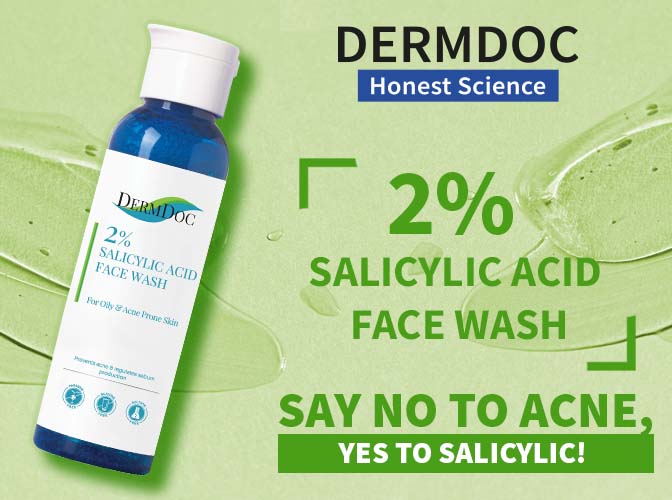 DermDoc Salicylic Acid Anti Acne Face Wash For Acne, Blackheads & Oil