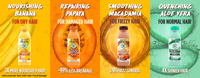 Garnier Fructis Quenching Shampoo For Normal to Dry Hair - Deep Hydration Aloe  Vera Hair Food (350 ml)