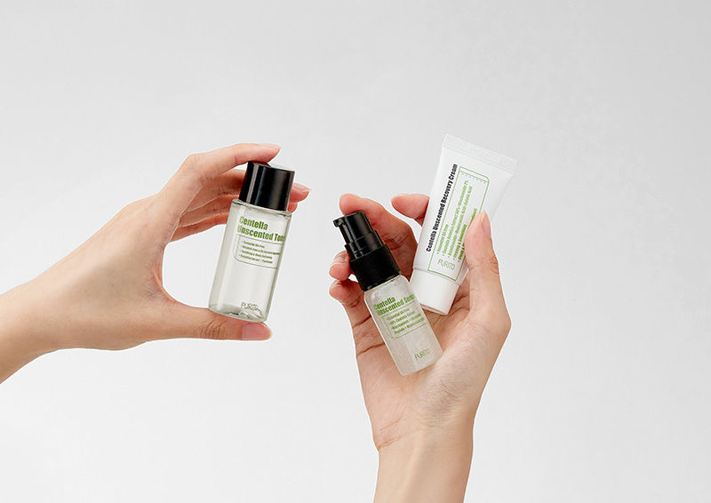 PURITO Centella Unscented line travel kit Korean Skin Care