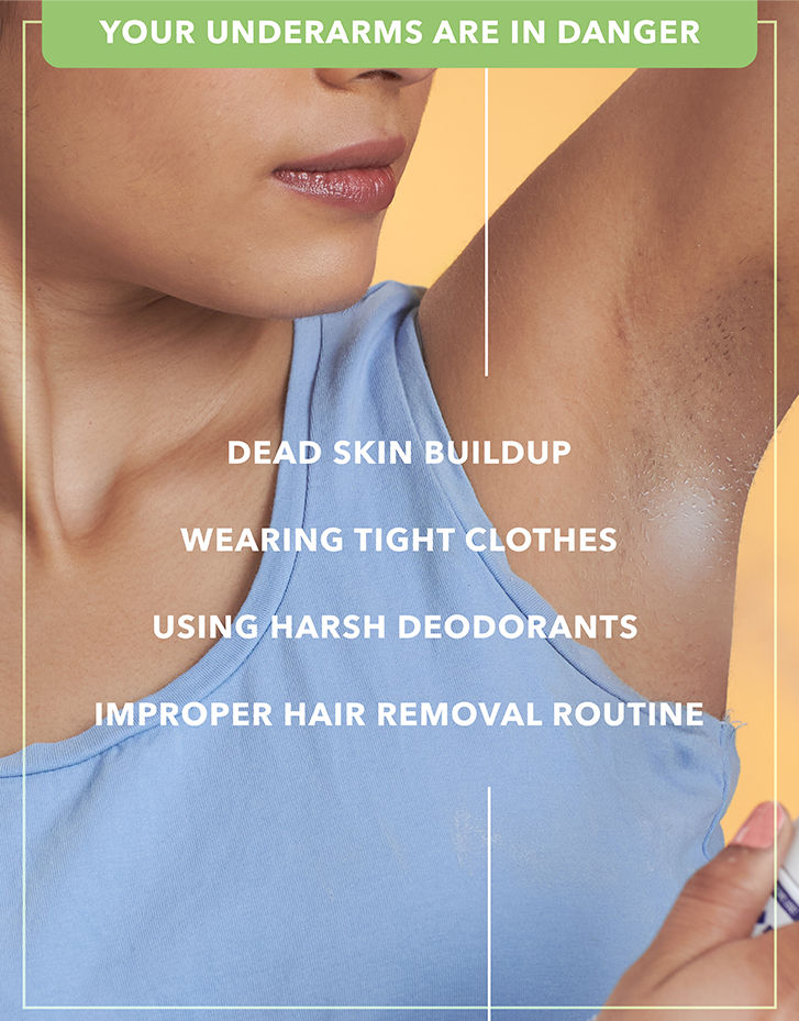 Glamrs HANDS UP Refreshing Underarm Brightener Cream Lotion with