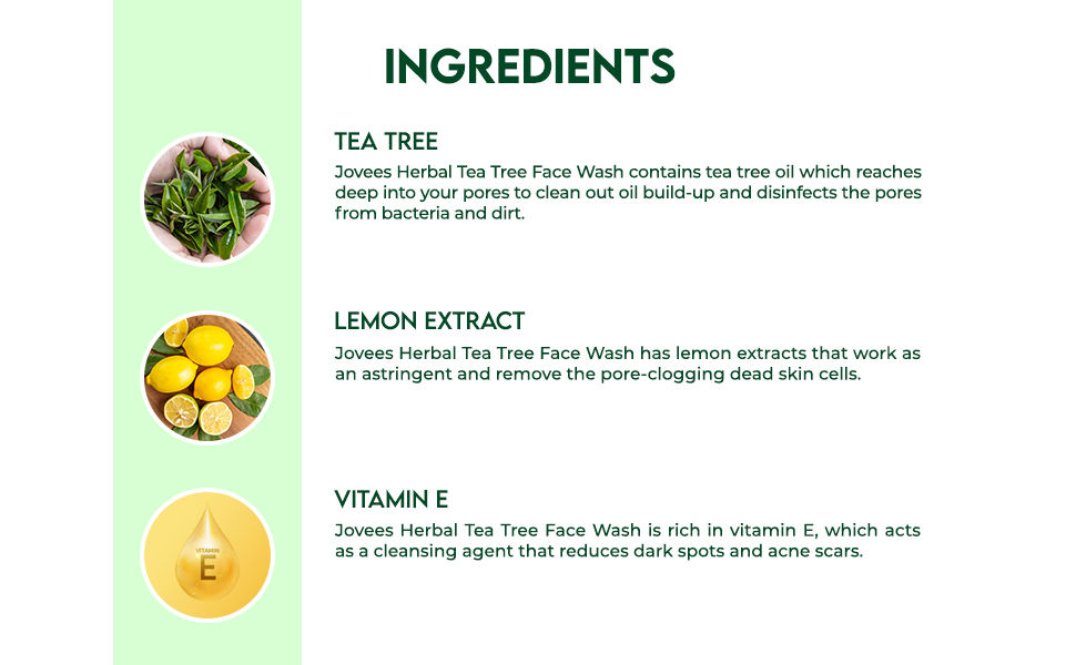 Buy Jovees Tea Tree Face Wash 120 ml Online Purplle