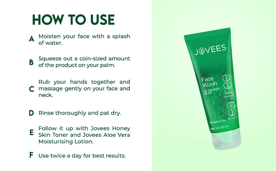 Buy Jovees Tea Tree Face Wash 120 ml Online Purplle