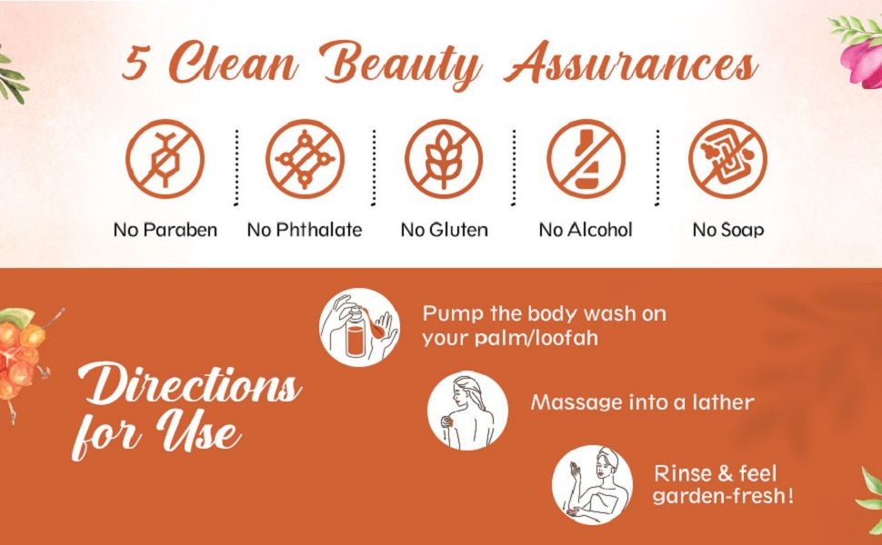 Buds & Berries Moisturising Shea Butter & Argan Oil Body Wash, No