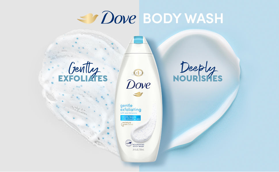 Dove Gentle Exfoliating Nourishing Body Wash, 250 ml