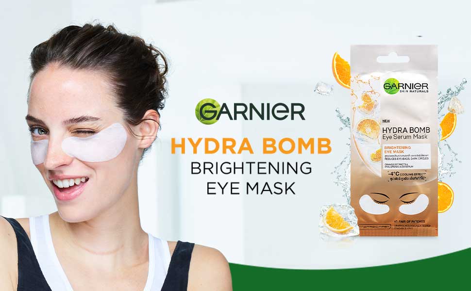 Buy Garnier Hydra Bomb Eye Serum Mask Orange Online Purplle