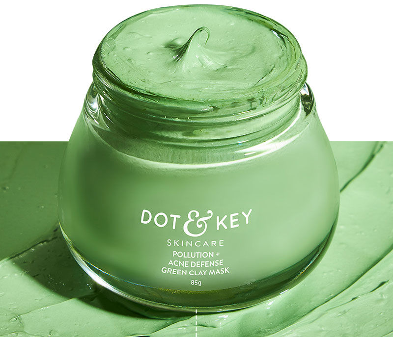 dot and key green clay mask