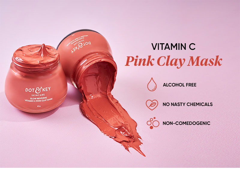 Buy Dot & Key Glow Reviving Vitamin C Pink Clay Mask (50 ml) Online