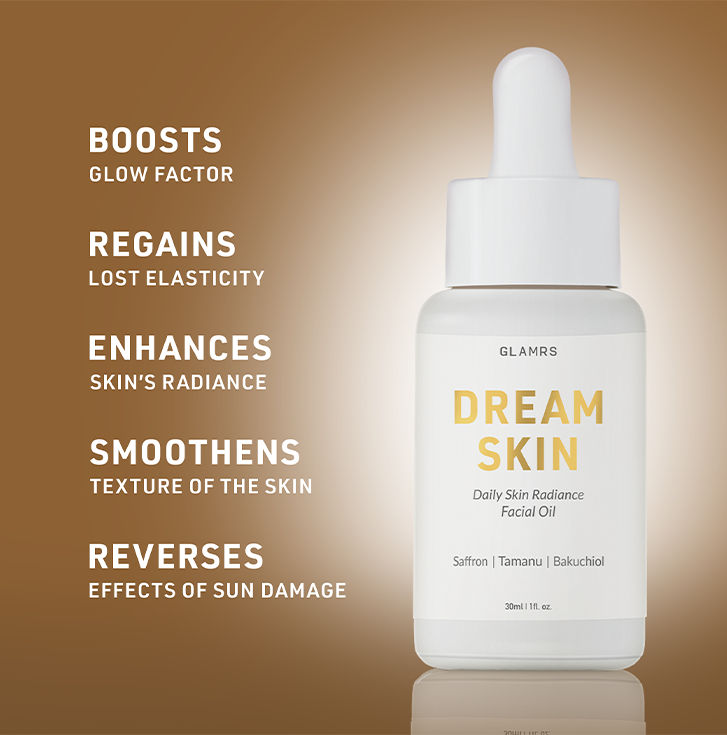 Glamrs DREAM SKIN Daily Radiance Facial Oil Serum with Saffron