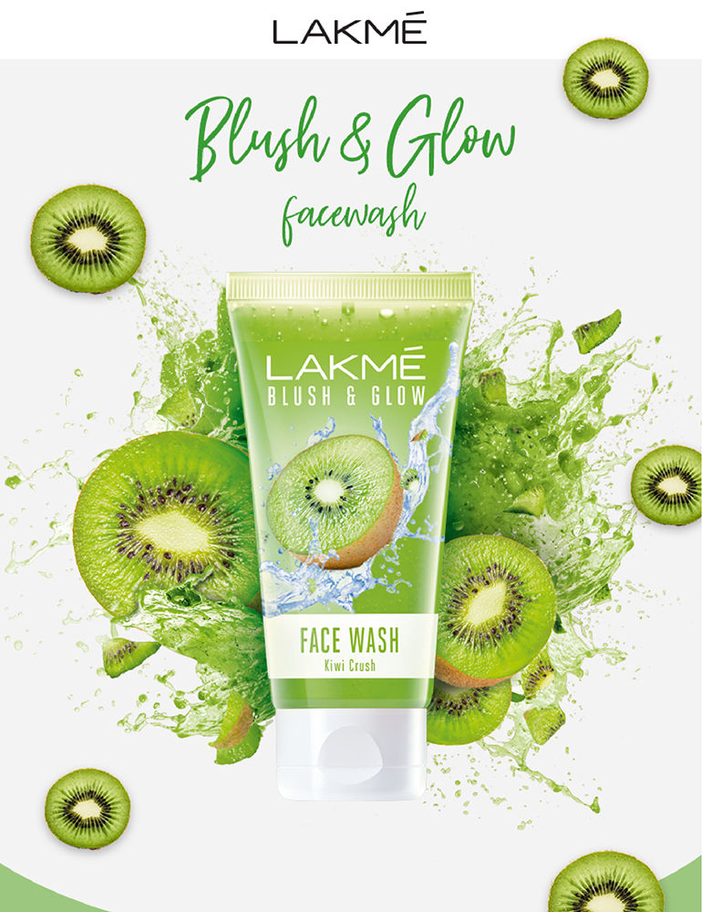Buy Lakme Blush & Glow Kiwi Freshness Gel Face Wash with Kiwi Extracts